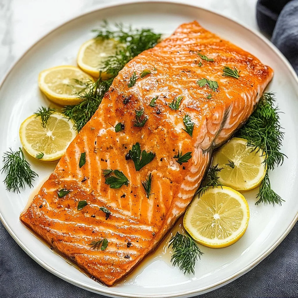 Baked King Salmon