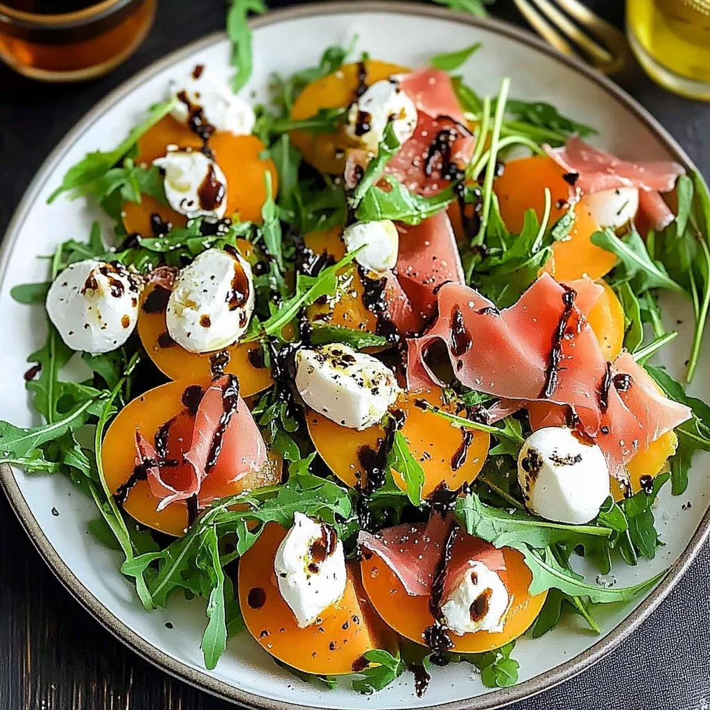 Cantaloupe, Prosciutto, and Burrata Salad