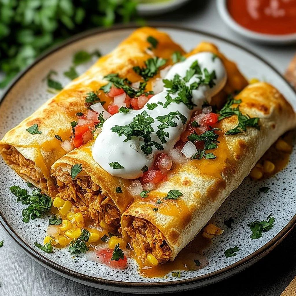Chicken Chimichangas