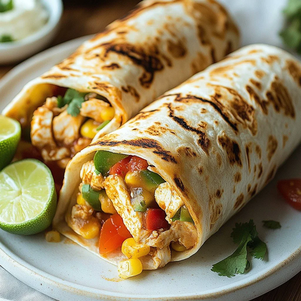 Chipotle Ranch Grilled Chicken Burrito