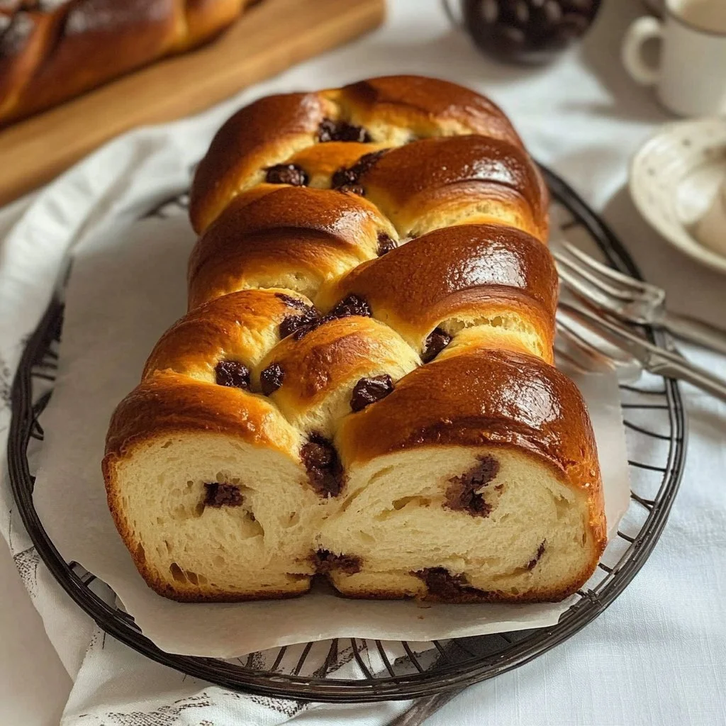 Chocolate Chip Brioche Bread