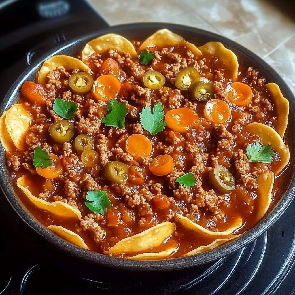 Conchitas con Carne Molida