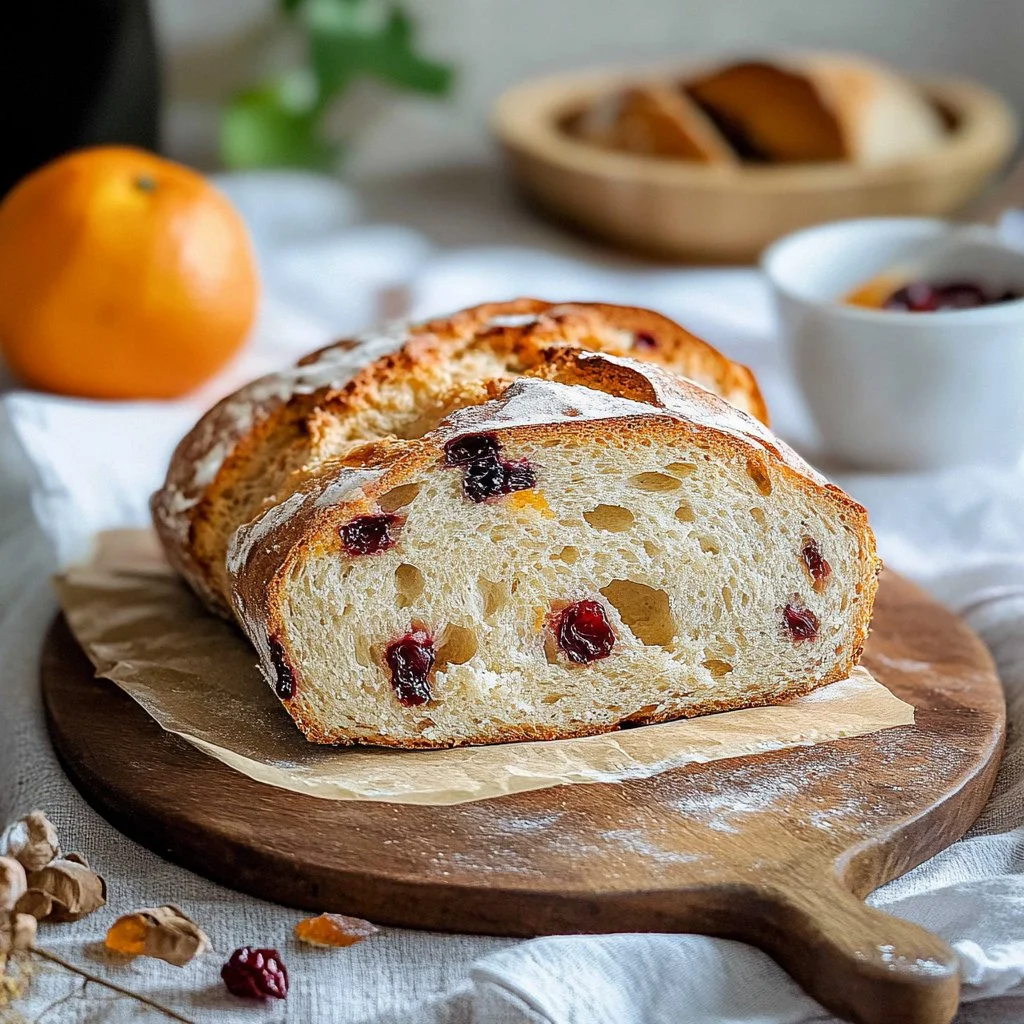 Cranberry Orange Sourdough Bread