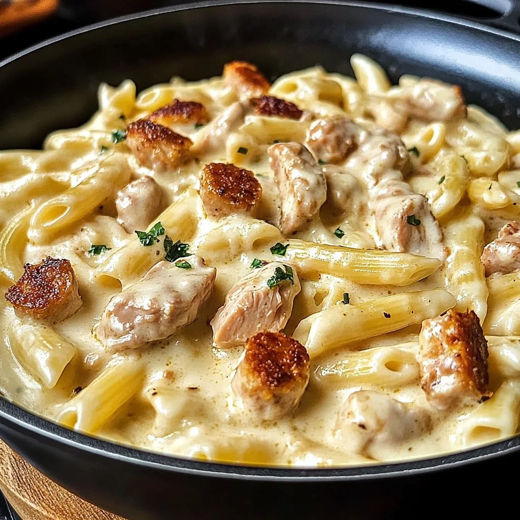 Creamy Pepper Jack Chicken Sausage Pasta