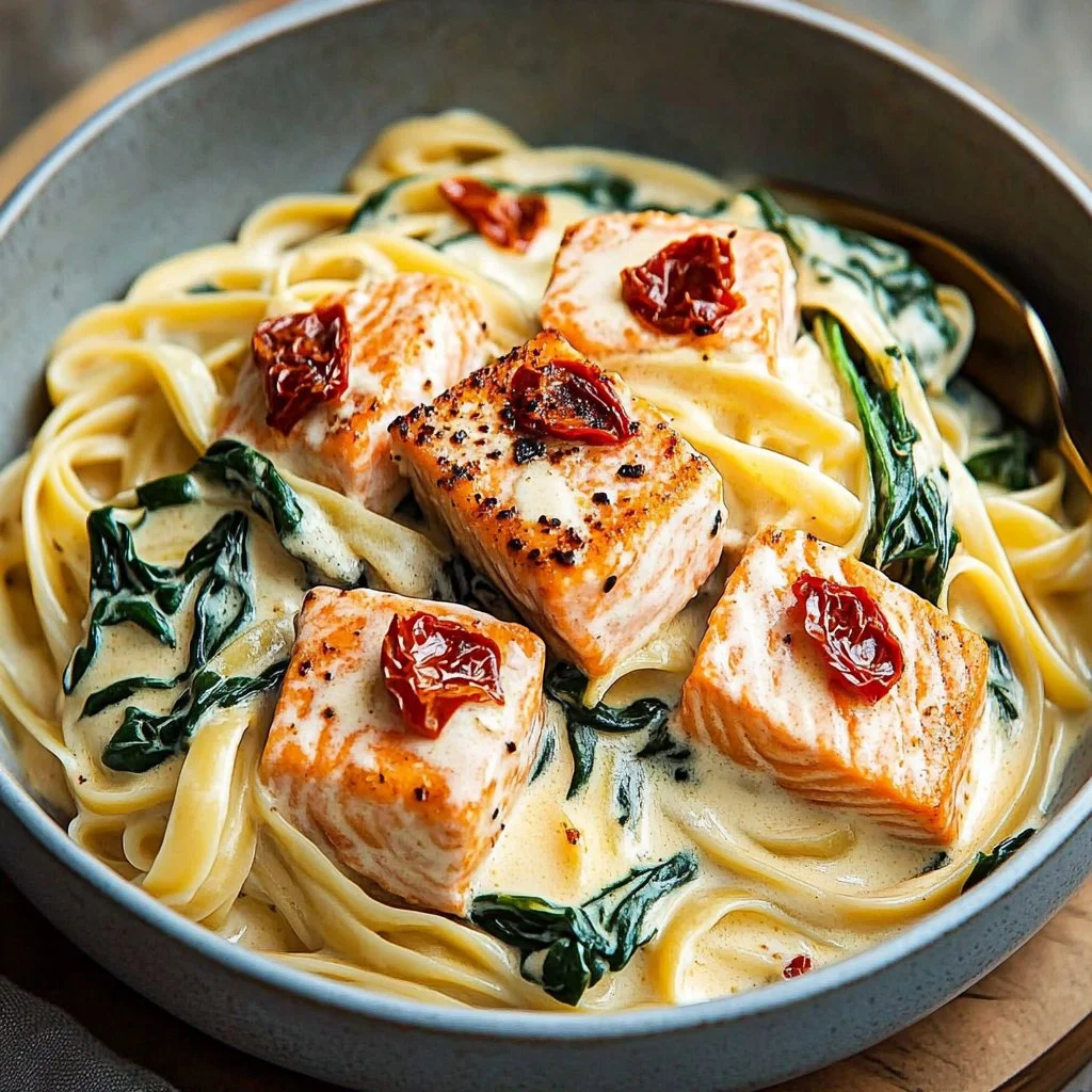 Creamy Tuscan Salmon Pasta