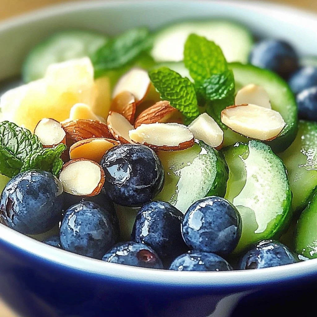 Cucumber Blueberry Salad