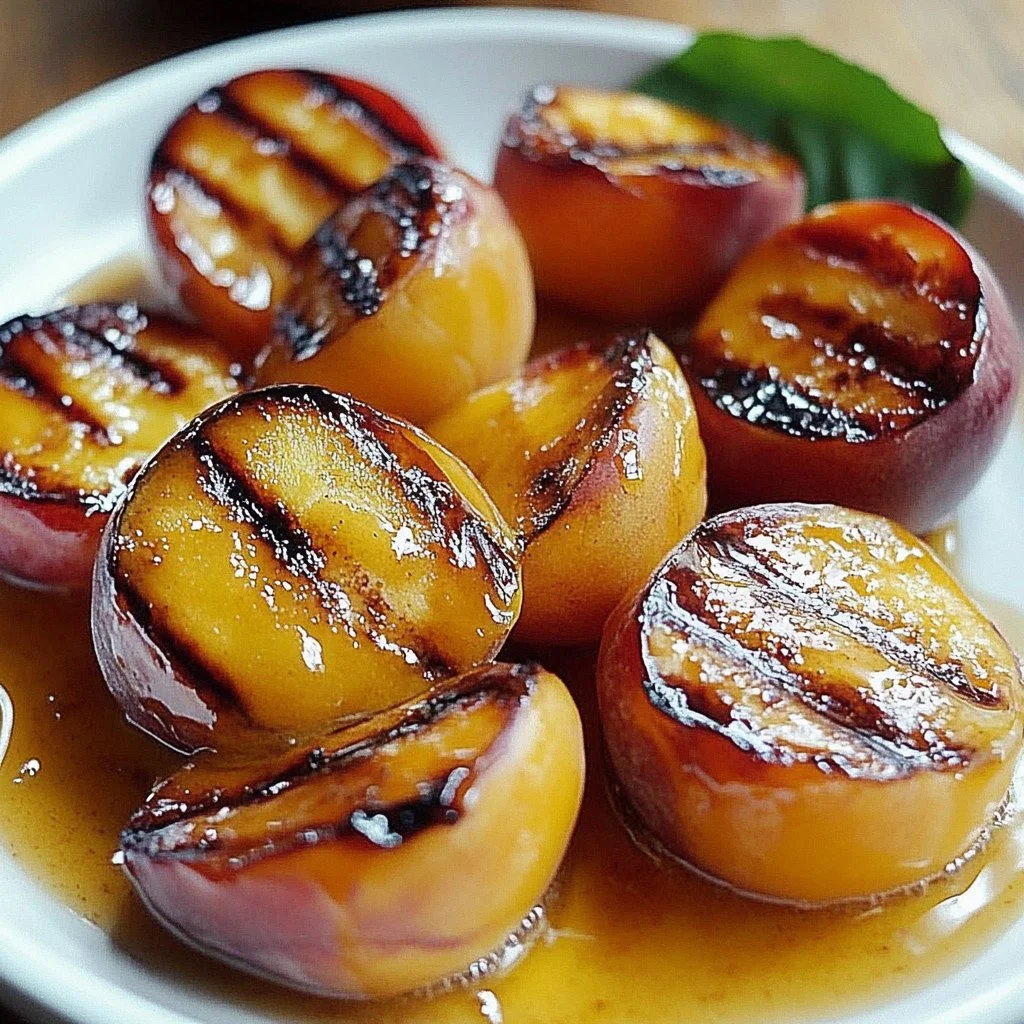 Grilled Peaches with Honey and Cinnamon