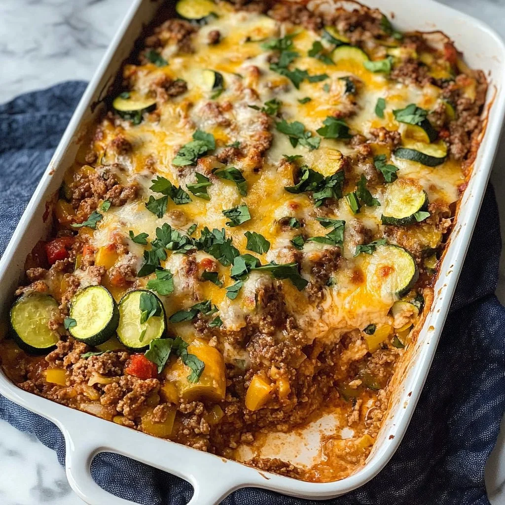 Ground Beef Zucchini Casserole