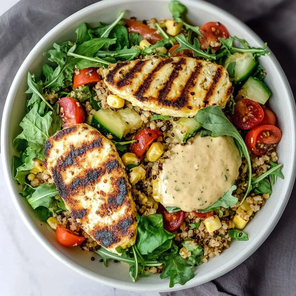 Halloumi Couscous Salad