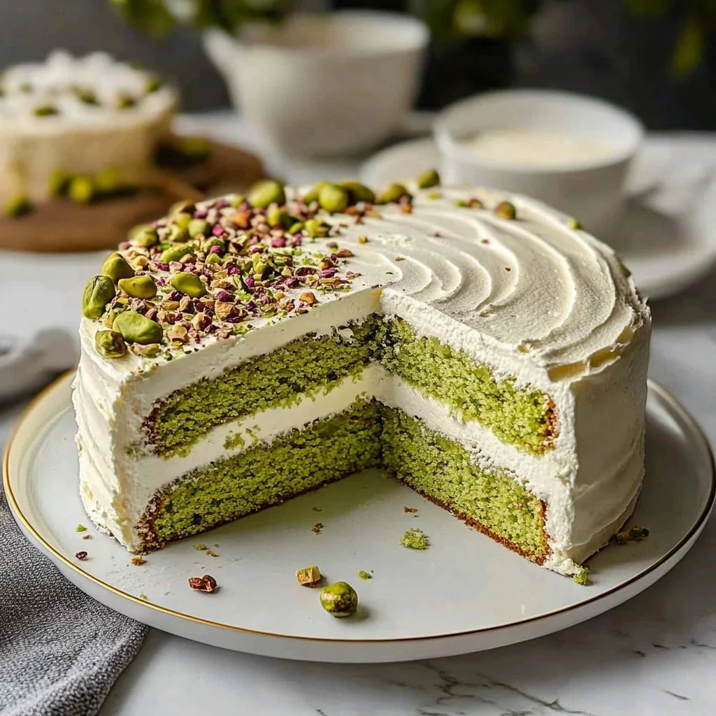 Heavenly Pistachio Dream Cake