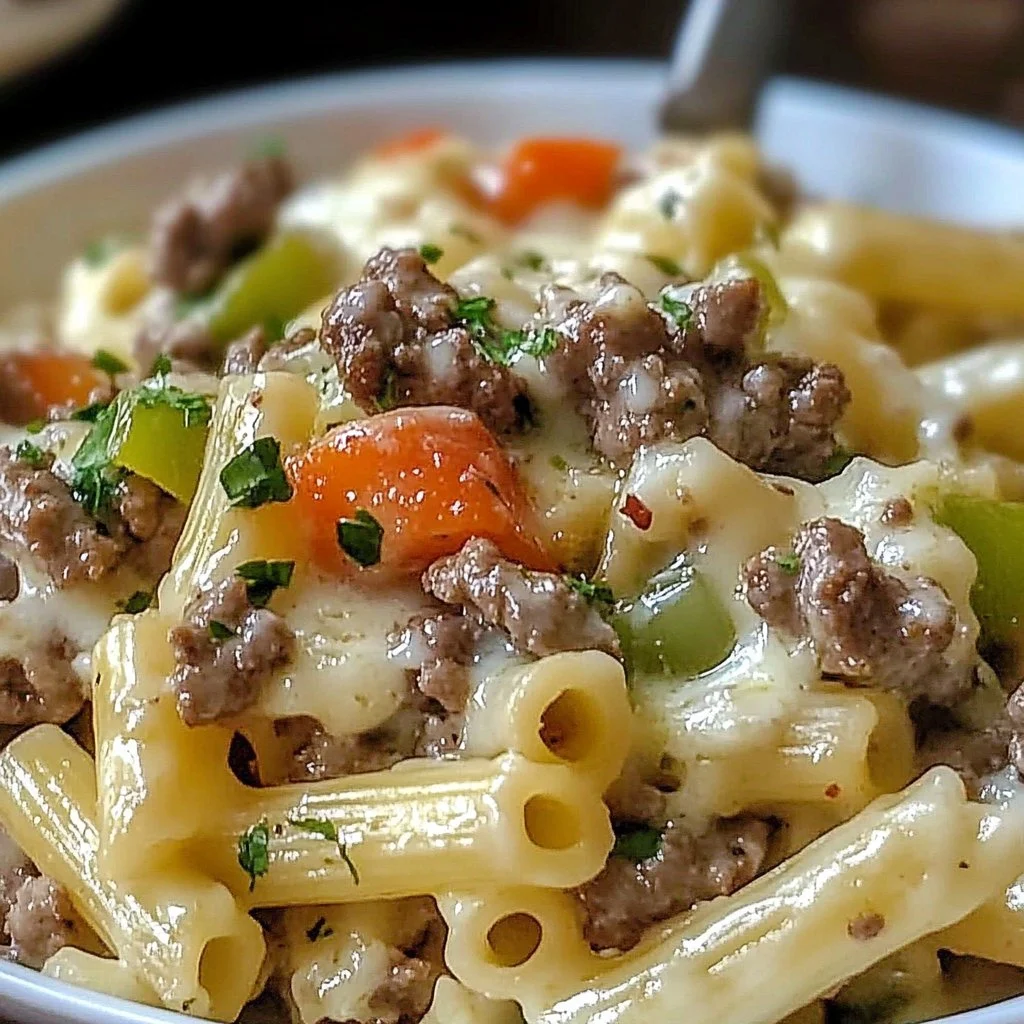 Philly Cheesesteak Pasta