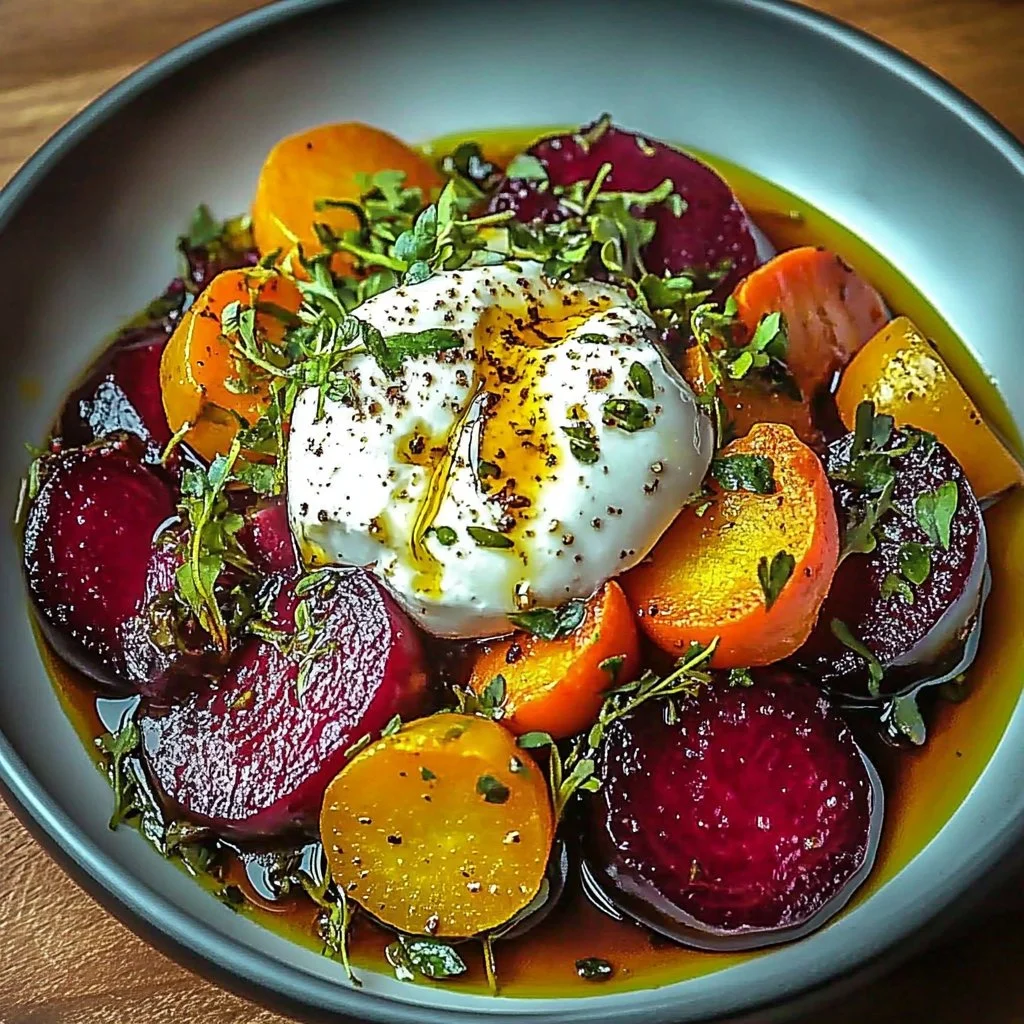 Roasted Beet and Burrata Salad