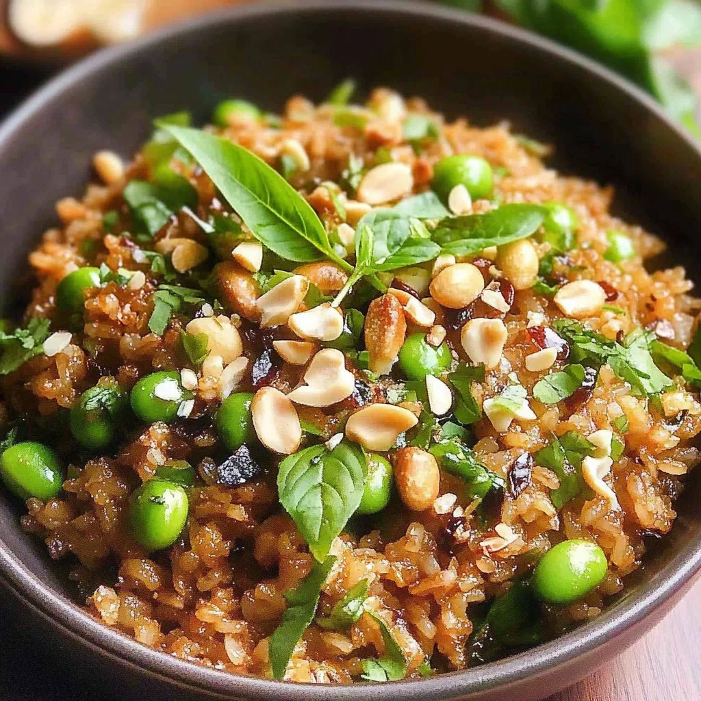 Satay Crispy Rice Salad
