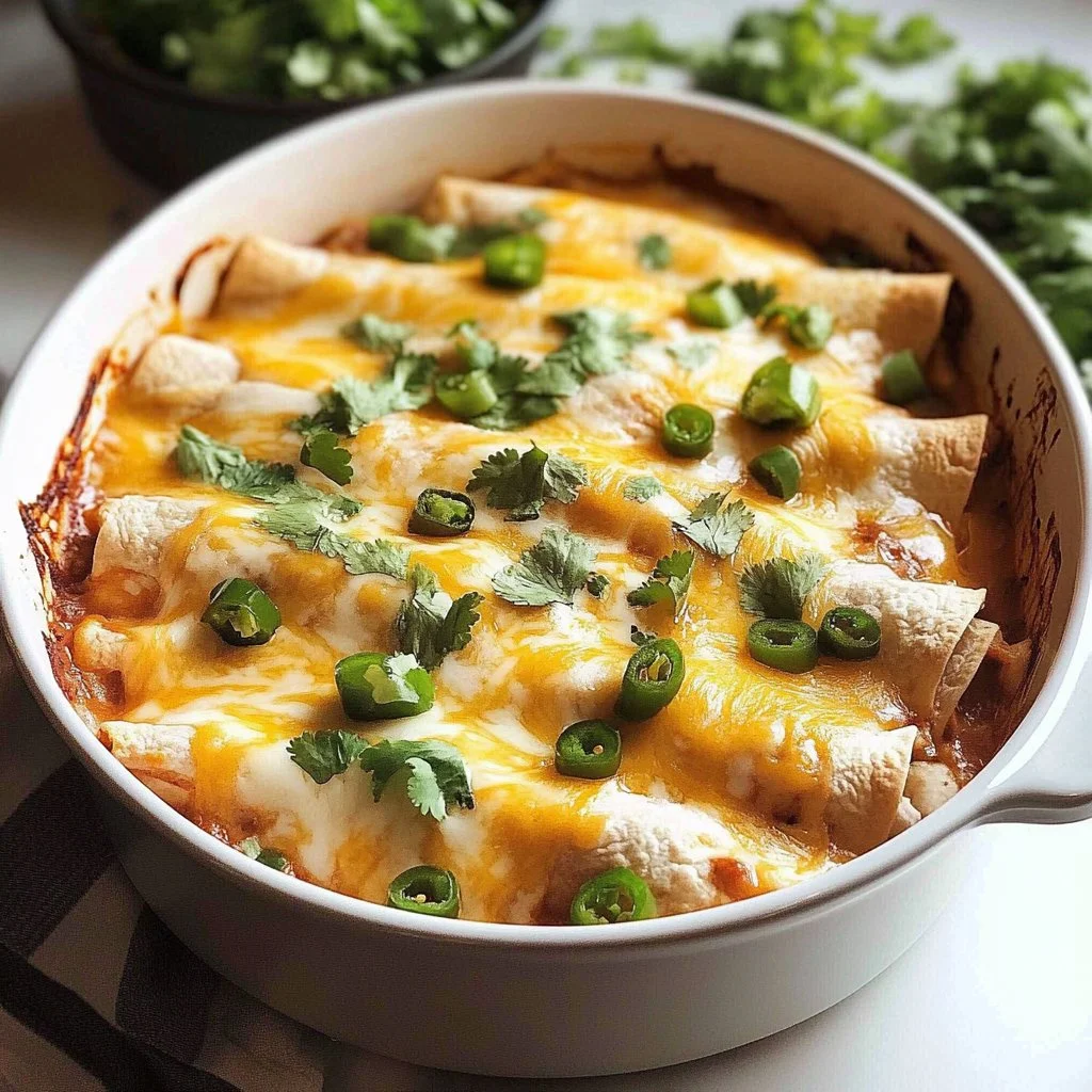 Sour Cream Chicken Enchilada Casserole
