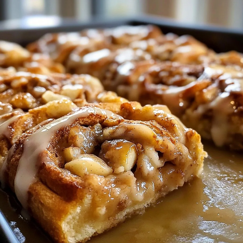 Cinnamon Roll Apple Pie Bake