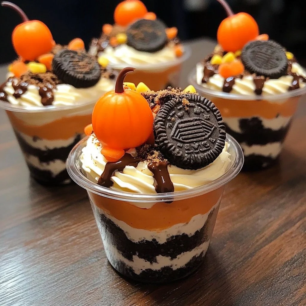 Halloween Dirt Pudding Cups