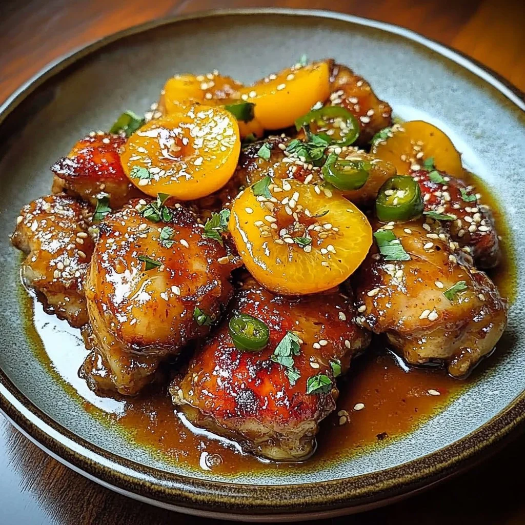 Jalapeño Peach Chicken