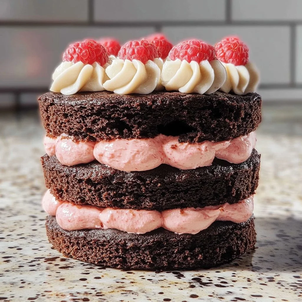 Mini Chocolate Raspberry Cake