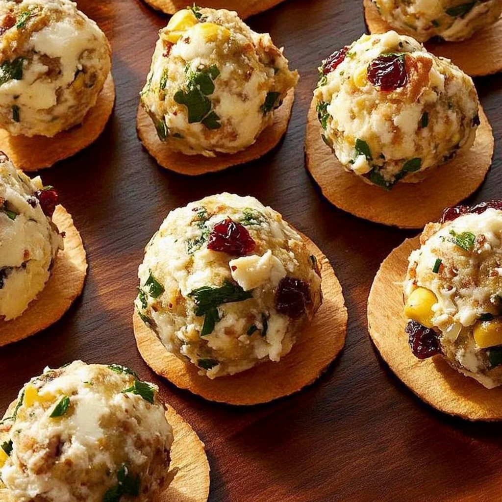 No-Bake Cranberry Feta Nut Balls