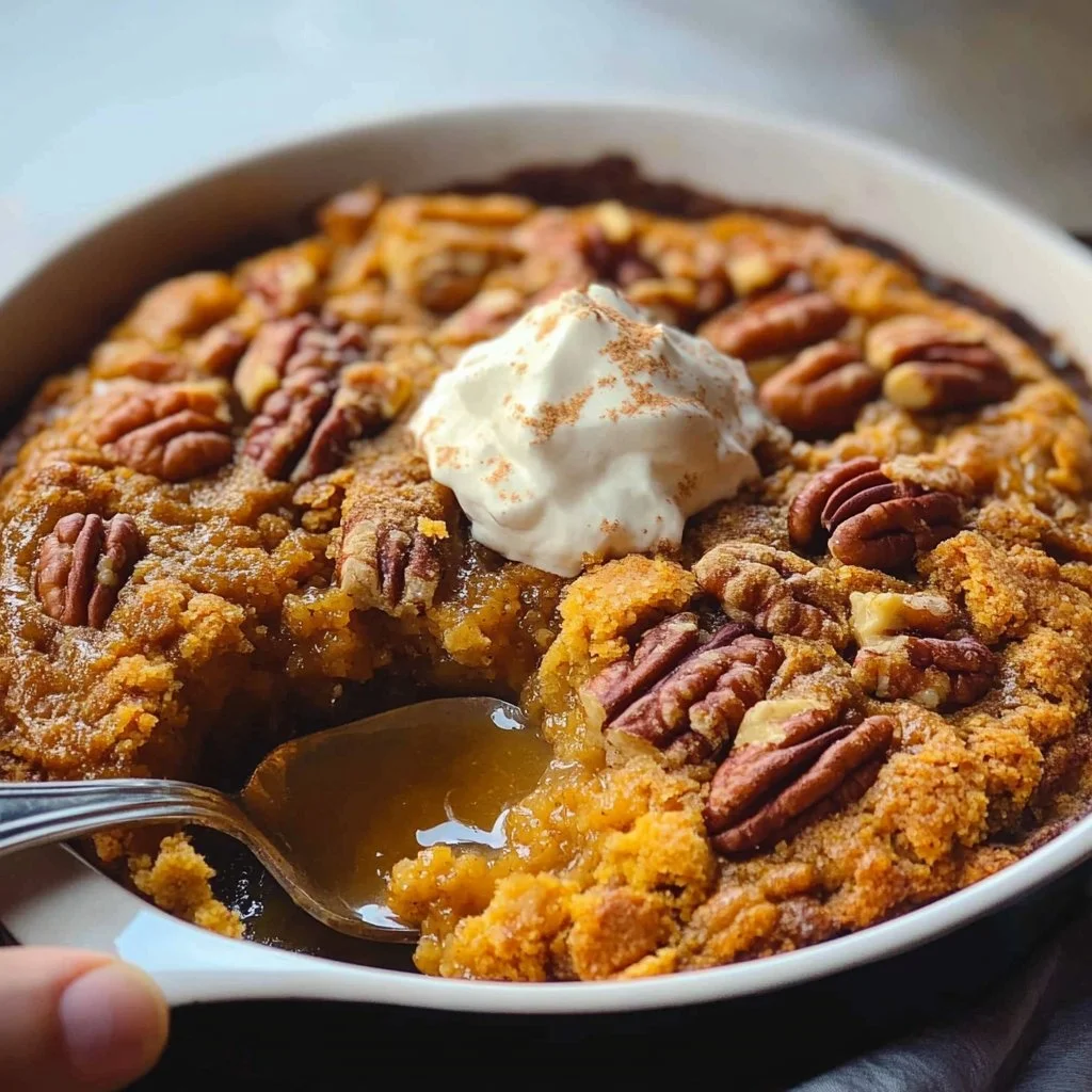 Pumpkin Pecan Cobbler