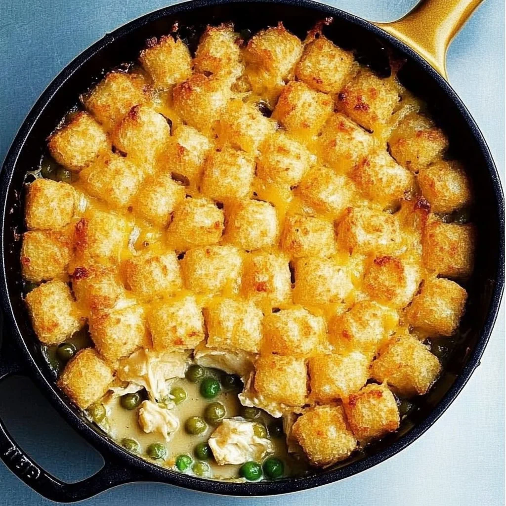 Tater Tot Chicken Pot Pie