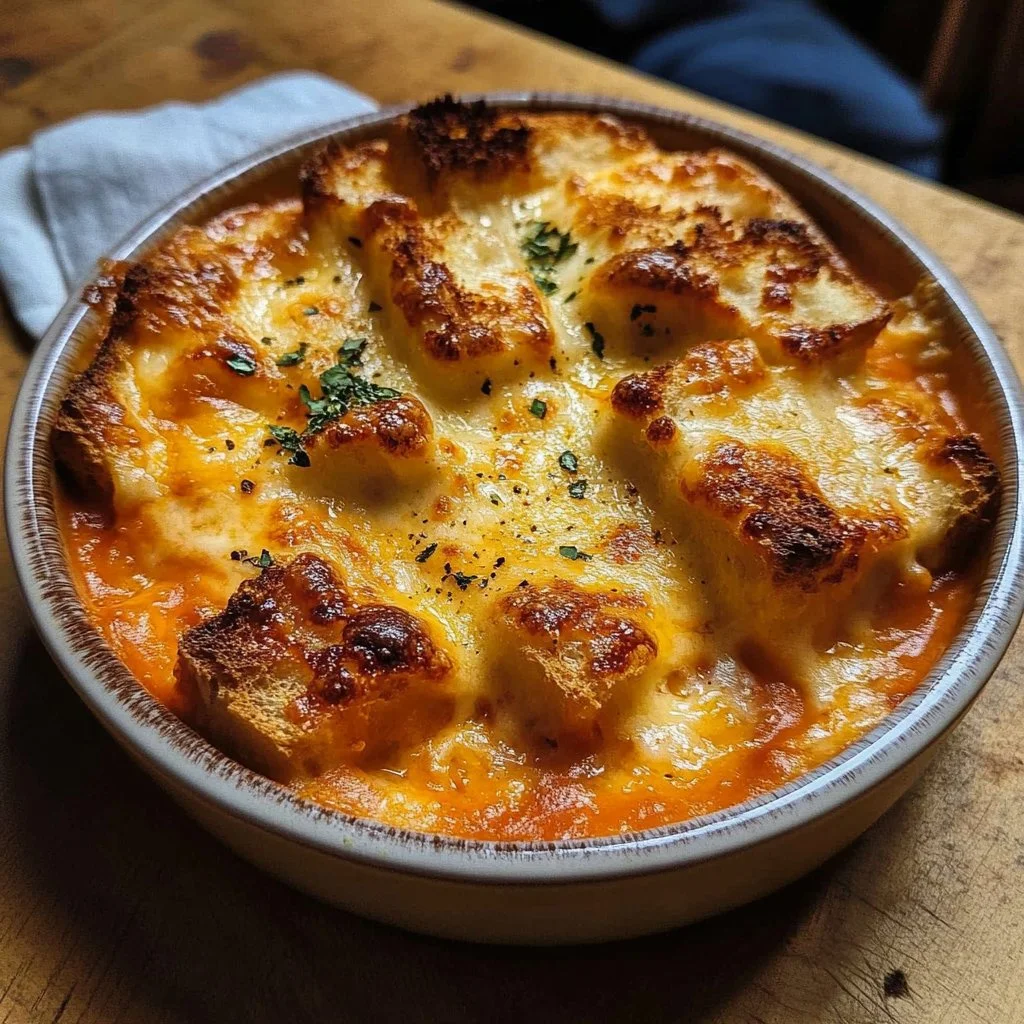 Tomato Soup and Grilled Cheese Casserole