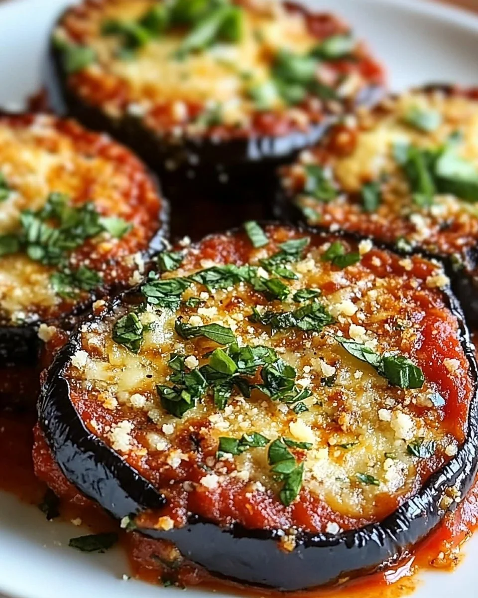 Baked Eggplant Parmesan with Feta Twist