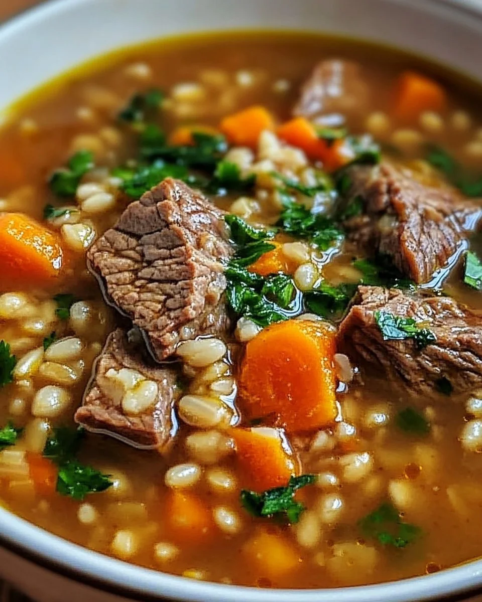 Hearty Beef Barley Soup