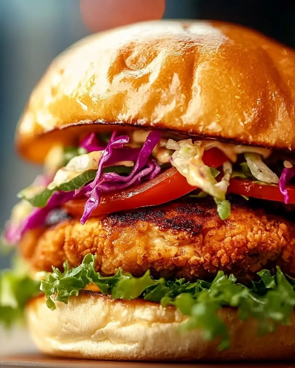 October Fest Maple Mustard Chicken Burger