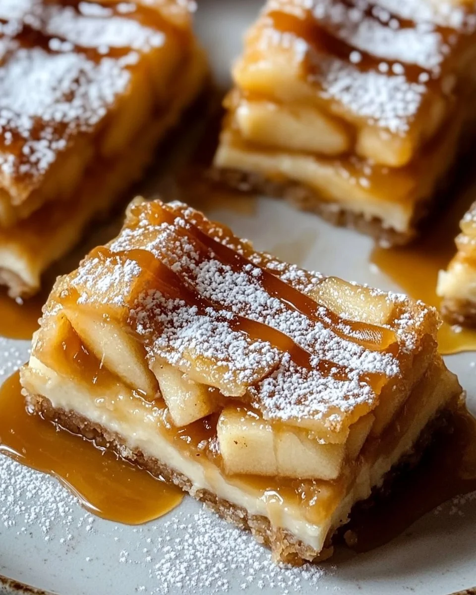 Salted Caramel Apple Bars