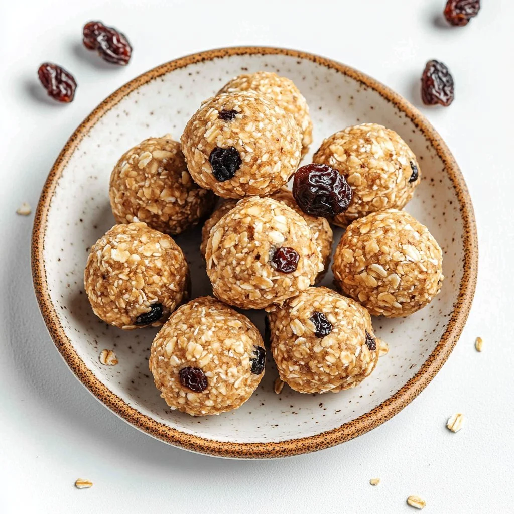 3 Ingredient Peanut Butter Oatmeal Balls