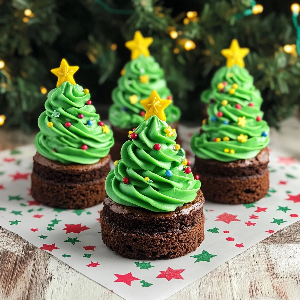 Brownie Christmas Trees!