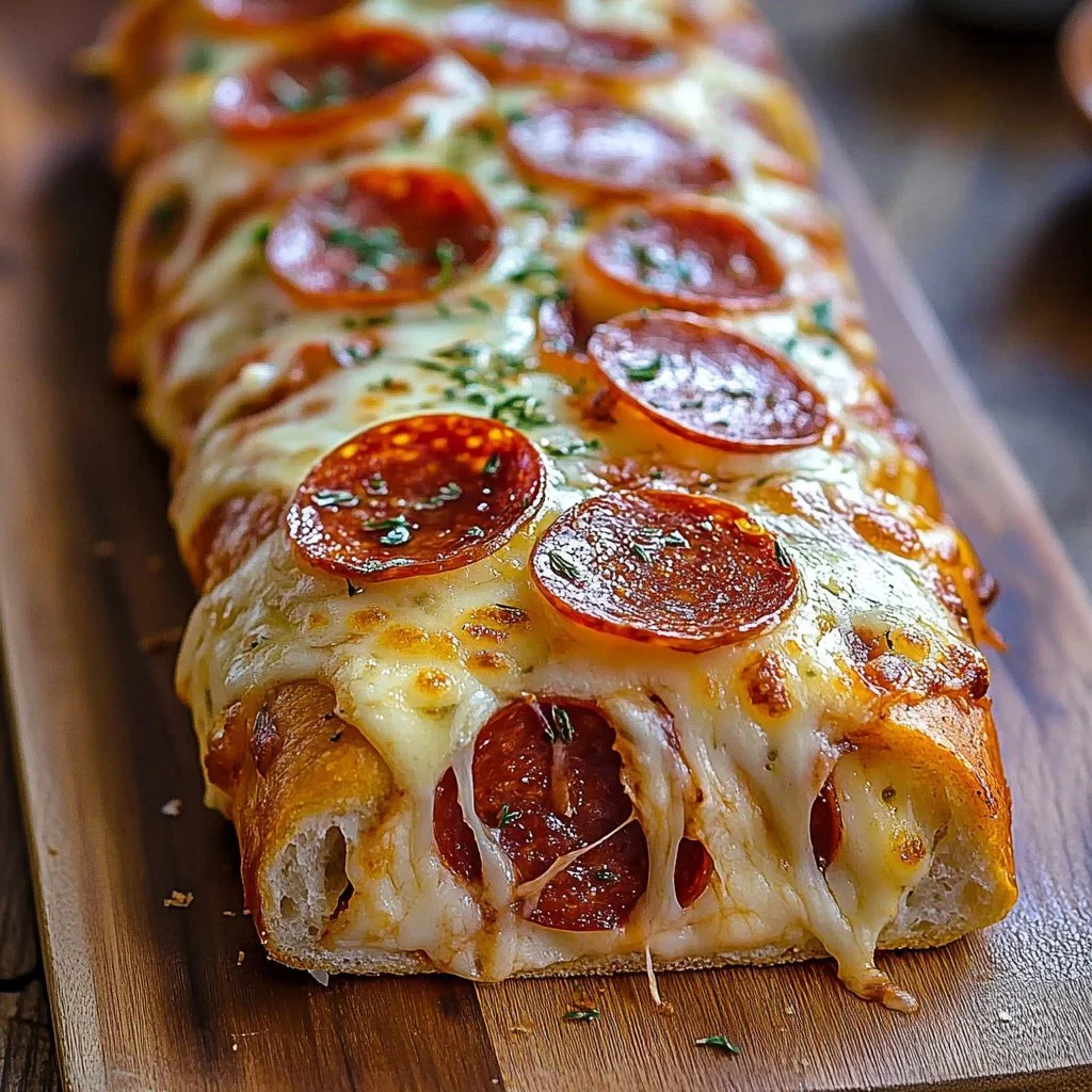 Cheesy Pepperoni Stromboli