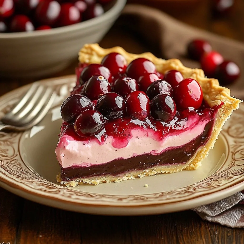 Chocolate Cherry Cream Pie