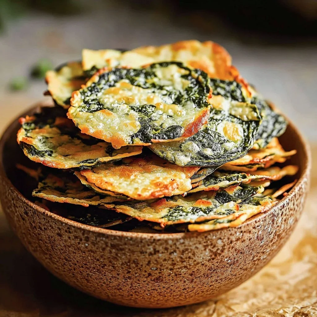 Mediterranean Spinach and Feta Crisps