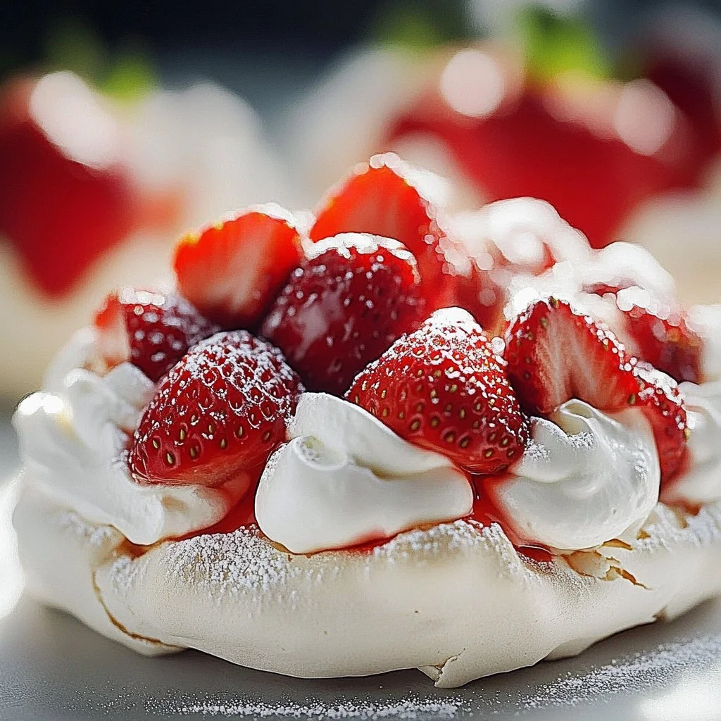 Mother’s Day Strawberry Pavlova