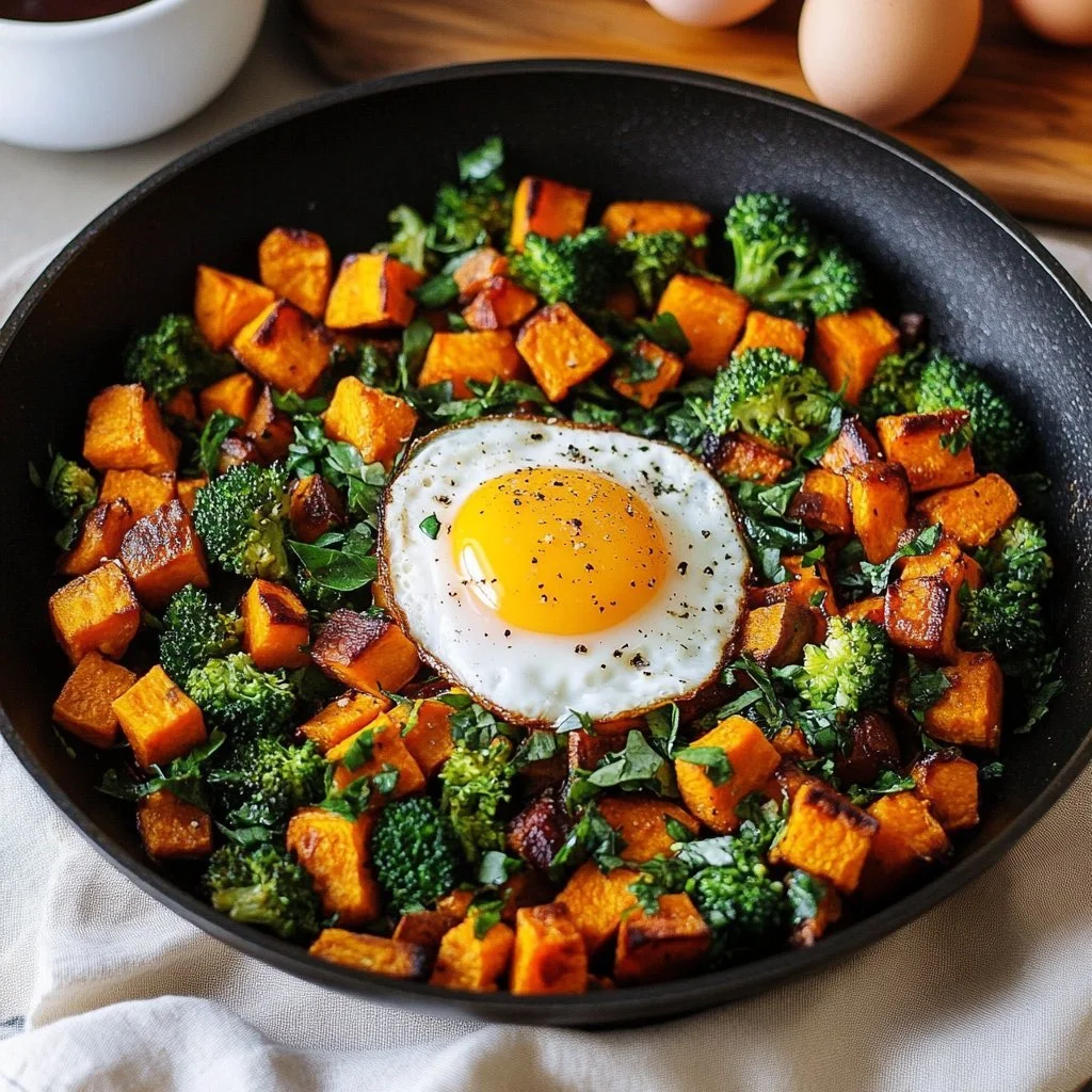 Sweet Potato Hash with Eggs