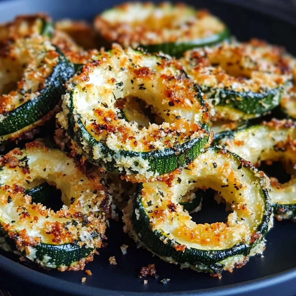 Baked Parmesan Zucchini Rings