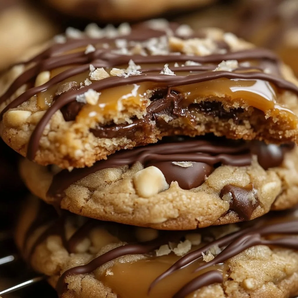 Banana Caramel Pecan Chocolate Cookies