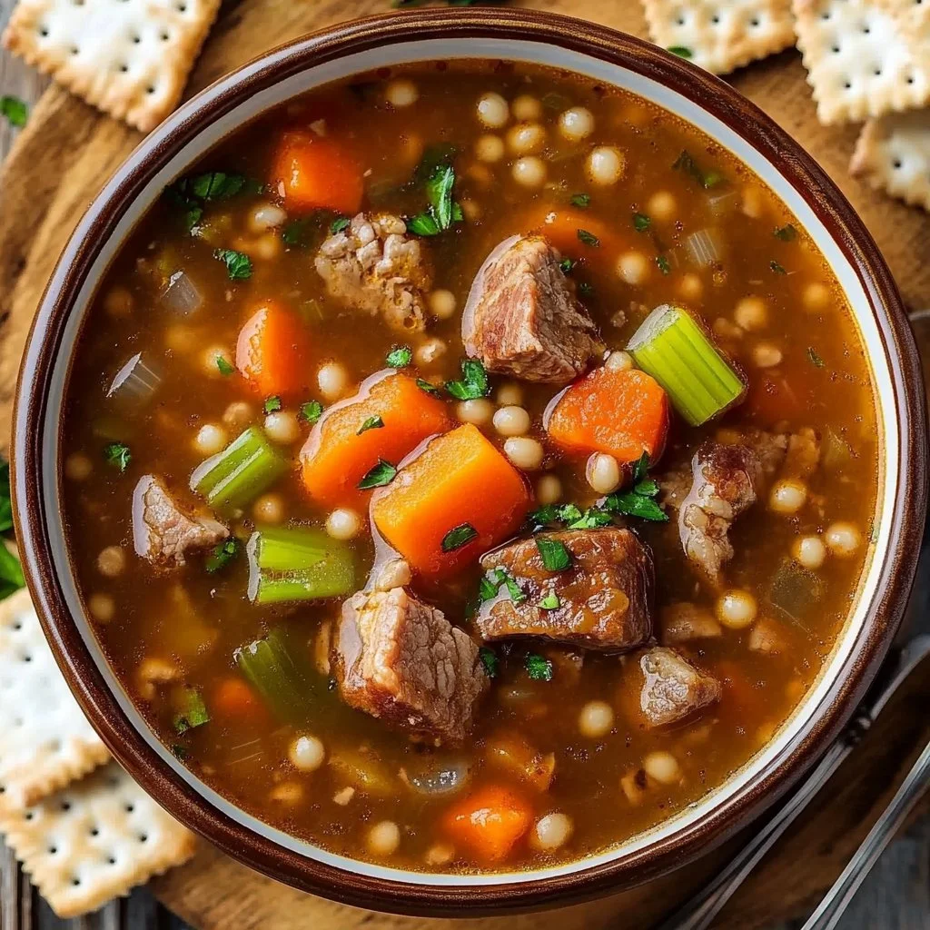 Beef Barley Vegetable Soup