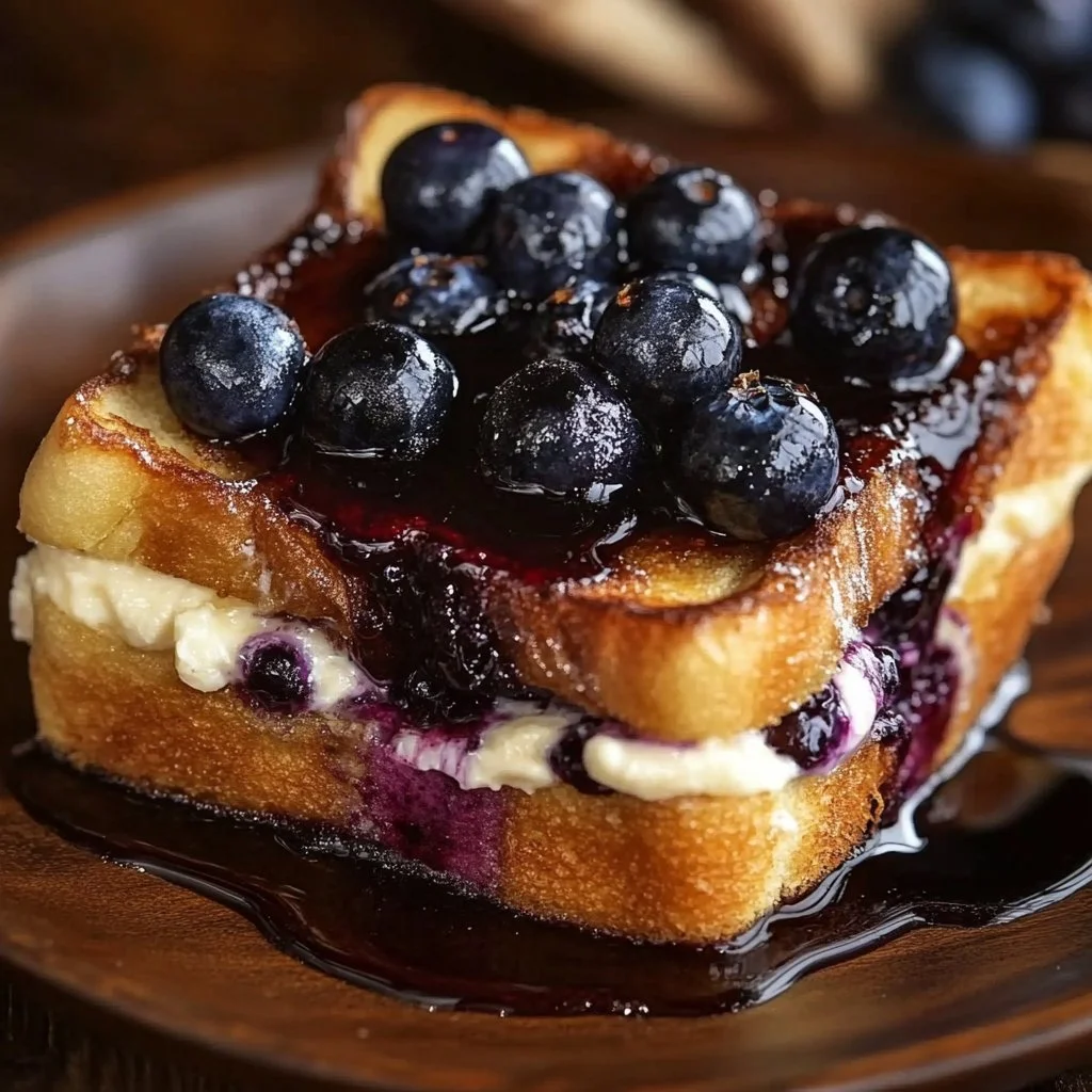 Blueberry Cream Cheese French Toast