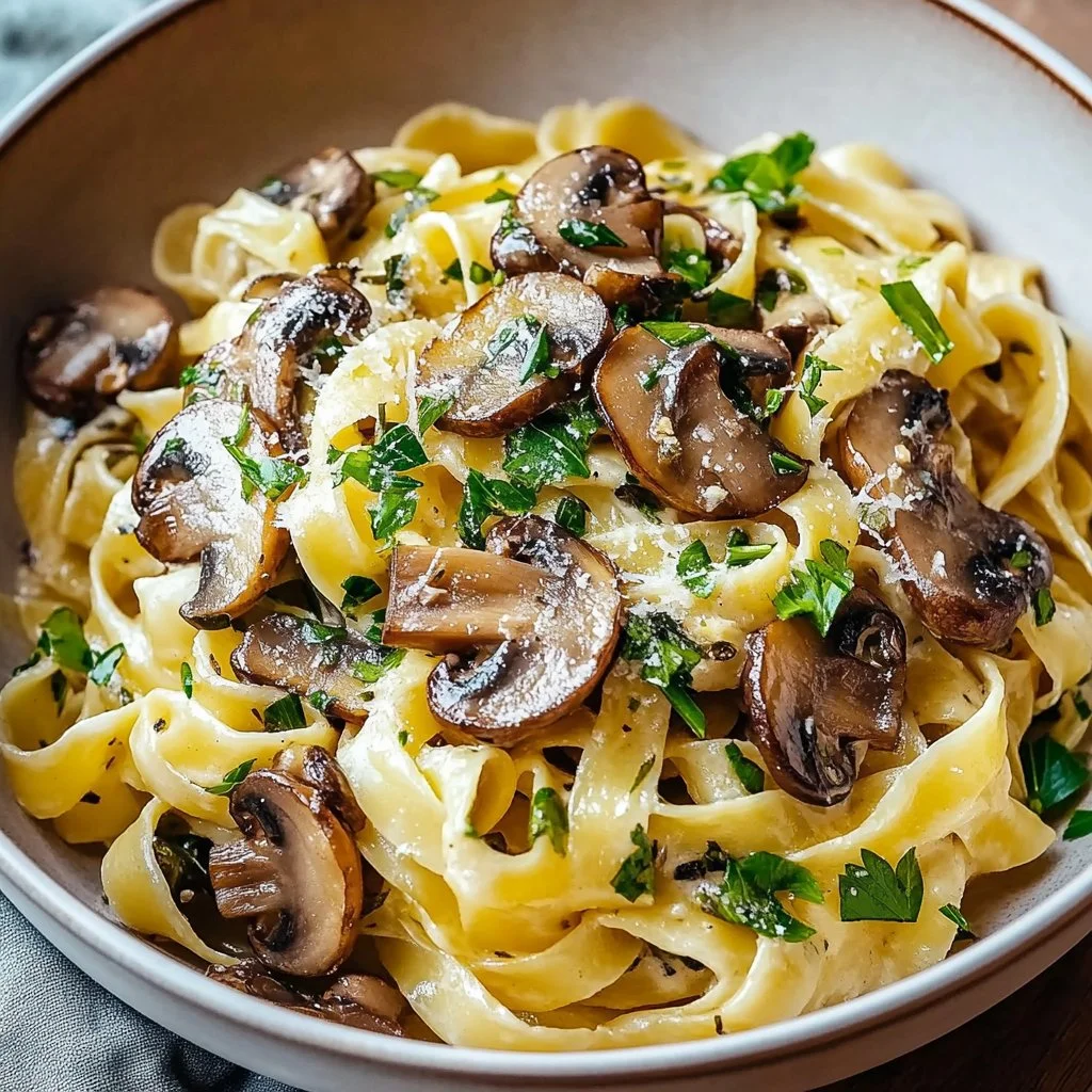 Caramelized Leek & Mushroom Gruyere Pasta