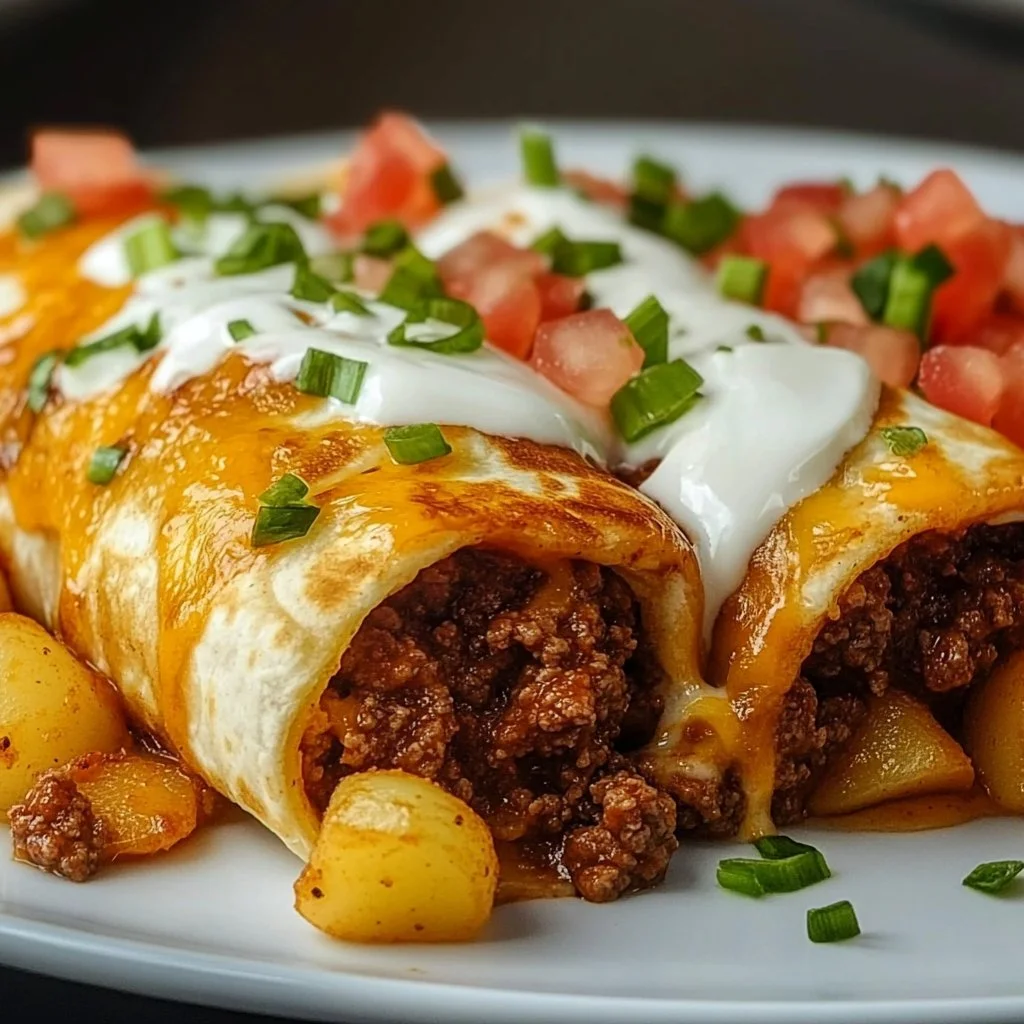 Cheesy Potato Burritos