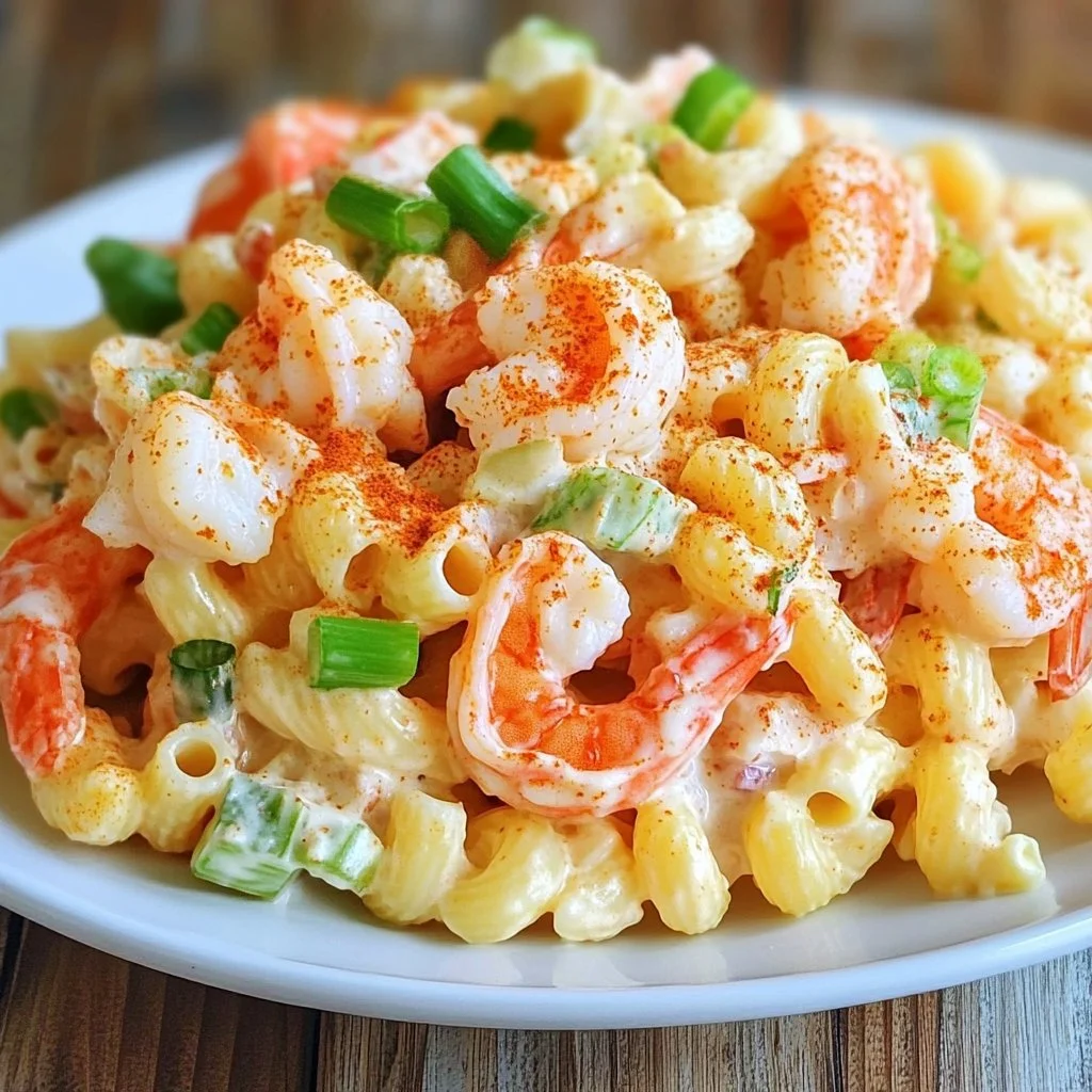 Creamy Crab and Shrimp Pasta Salad