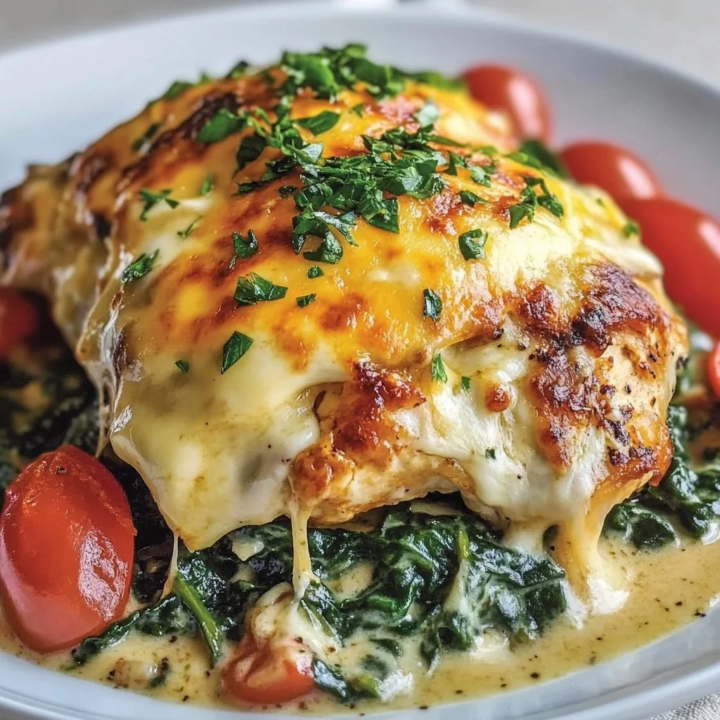 Creamy Spinach and Mushroom Chicken