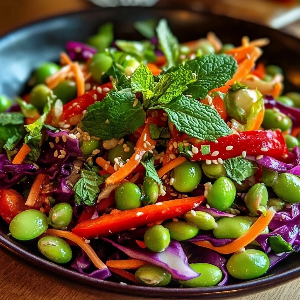 Crunchy Asian Edamame Salad
