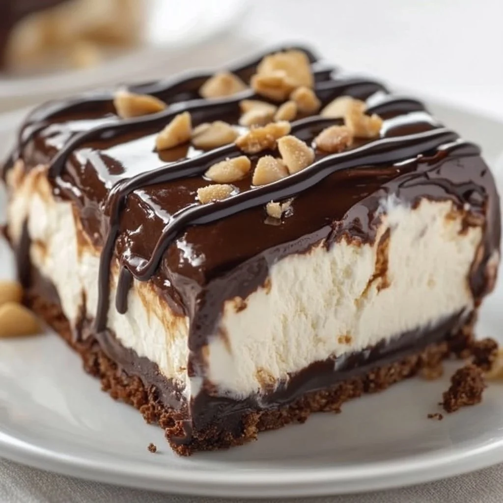 Frozen Chocolate Peanut Oreo Dessert
