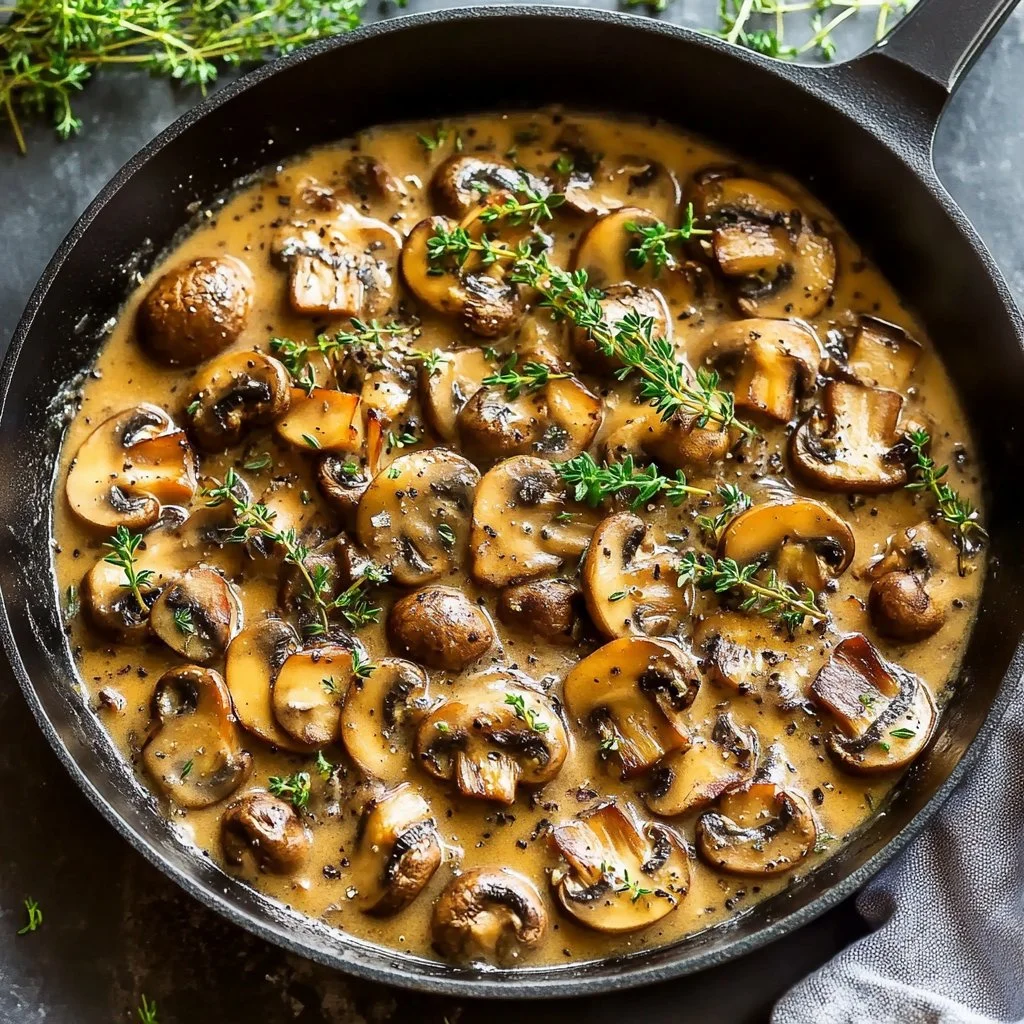 Garlic Mushroom Stroganoff