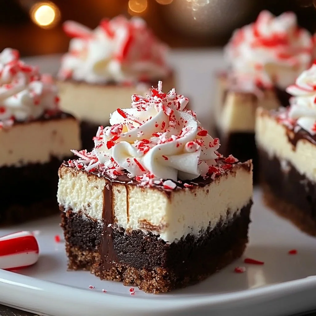 Hot Cocoa Peppermint Cheesecake Bites