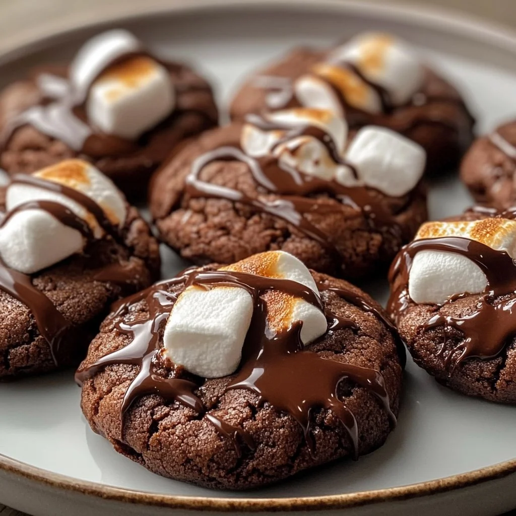 Marshmallow Hot Cocoa Surprise Cookies